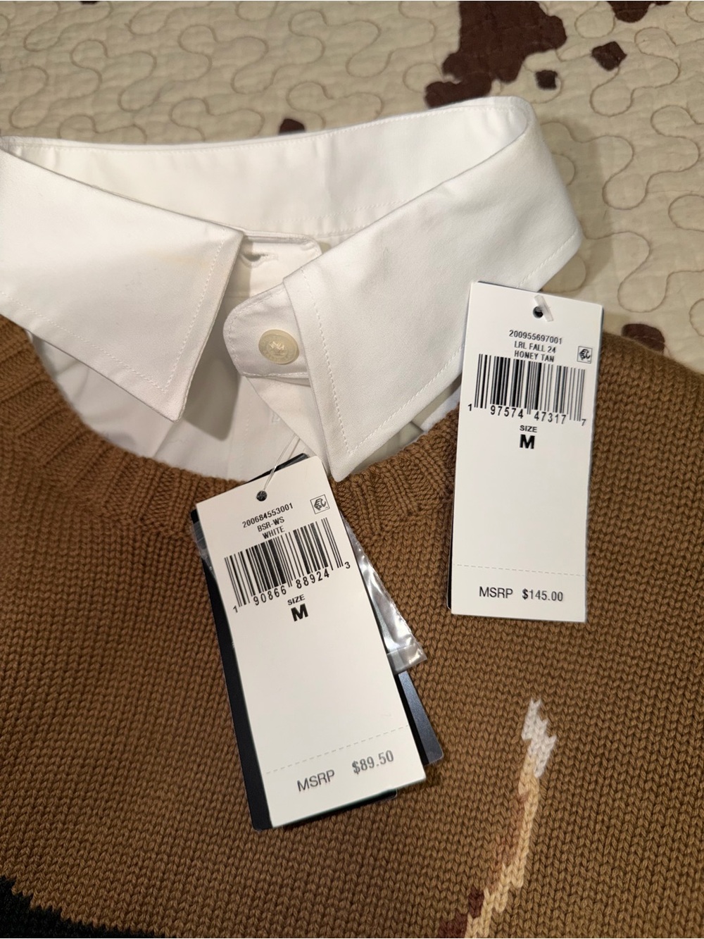 Ralph Lauren Brown Beagle Intarsia Crewneck Sweater - Picture 3 of 5